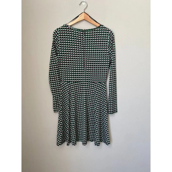 Michael Kors Women’s Size Small Fit & Flare Stretch Jersey Dress Palmetto Green - Picture 12 of 16